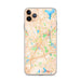 Custom Worcester Massachusetts Map Phone Case in Watercolor