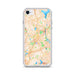 Custom Worcester Massachusetts Map iPhone SE Phone Case in Watercolor