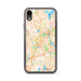 Custom Worcester Massachusetts Map Phone Case in Watercolor