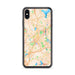 Custom Worcester Massachusetts Map Phone Case in Watercolor