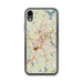 Custom Worcester Massachusetts Map Phone Case in Woodblock