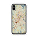 Custom Worcester Massachusetts Map Phone Case in Woodblock