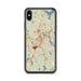 Custom Worcester Massachusetts Map Phone Case in Woodblock