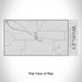 Rendered View of Worley Idaho Map Engraving on 17oz Stainless Steel Insulated Cola Bottle