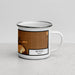 Right View Custom Worley Idaho Map Enamel Mug in Ember