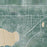Worthington Minnesota Map Print in Afternoon Style Zoomed In Close Up Showing Details