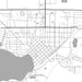 Worthington Minnesota Map Print in Classic Style Zoomed In Close Up Showing Details