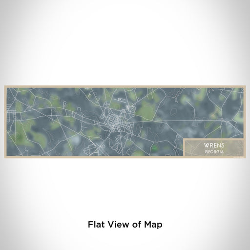 Flat View of Map Custom Wrens Georgia Map Enamel Mug in Afternoon