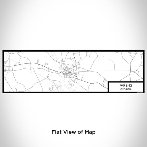 Flat View of Map Custom Wrens Georgia Map Enamel Mug in Classic