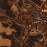 Wrens Georgia Map Print in Ember Style Zoomed In Close Up Showing Details