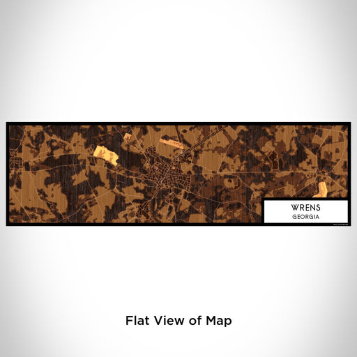 Flat View of Map Custom Wrens Georgia Map Enamel Mug in Ember
