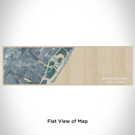 Flat View of Map Custom Wrightsville Beach North Carolina Map Enamel Mug in Afternoon