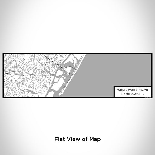 Flat View of Map Custom Wrightsville Beach North Carolina Map Enamel Mug in Classic