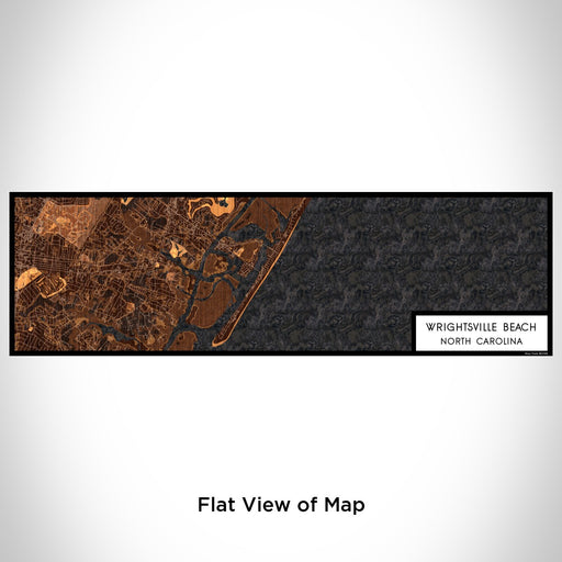 Flat View of Map Custom Wrightsville Beach North Carolina Map Enamel Mug in Ember