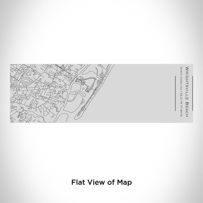 Rendered View of Wrightsville Beach North Carolina Map Engraving on 10oz Stainless Steel Insulated Cup with Sipping Lid