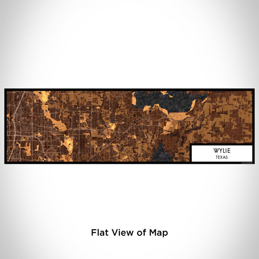 Flat View of Map Custom Wylie Texas Map Enamel Mug in Ember