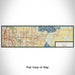 Flat View of Map Custom Wylie Texas Map Enamel Mug in Woodblock
