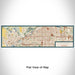 Flat View of Map Custom Wyoming Michigan Map Enamel Mug in Woodblock