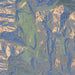 Wyoming Range Wyoming Map Print in Afternoon Style Zoomed In Close Up Showing Details