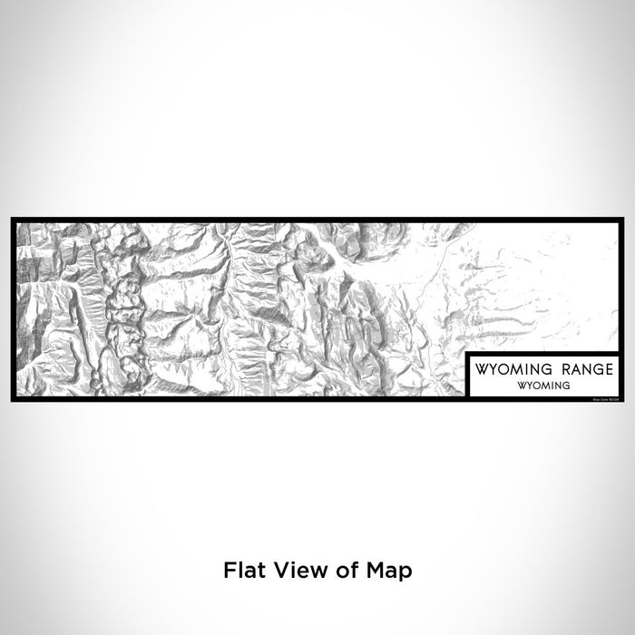 Flat View of Map Custom Wyoming Range Wyoming Map Enamel Mug in Classic