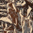 Wyoming Range Wyoming Map Print in Ember Style Zoomed In Close Up Showing Details