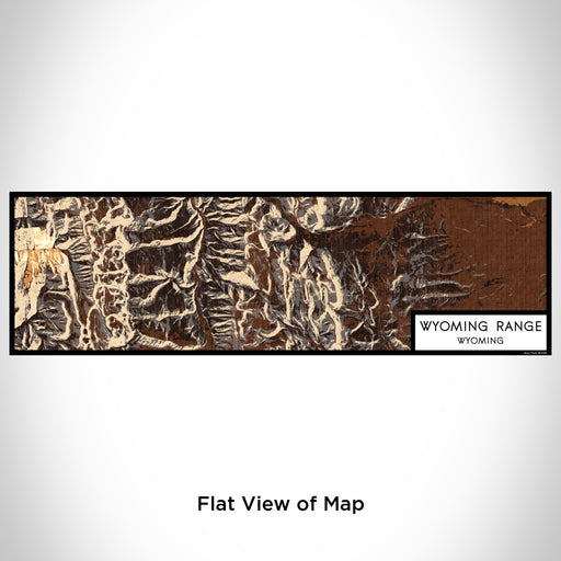 Flat View of Map Custom Wyoming Range Wyoming Map Enamel Mug in Ember