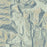 Wyoming Range Wyoming Map Print in Woodblock Style Zoomed In Close Up Showing Details