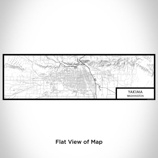 Flat View of Map Custom Yakima Washington Map Enamel Mug in Classic