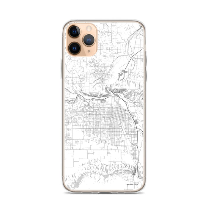 Custom Yakima Washington Map Phone Case in Classic