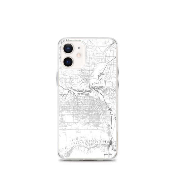 Custom Yakima Washington Map iPhone 12 mini Phone Case in Classic