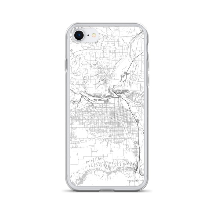 Custom Yakima Washington Map iPhone SE Phone Case in Classic