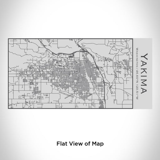 Rendered View of Yakima Washington Map Engraving on 17oz Stainless Steel Insulated Cola Bottle