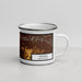 Right View Custom Yakima Washington Map Enamel Mug in Ember