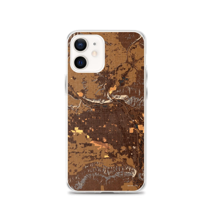 Custom Yakima Washington Map iPhone 12 Phone Case in Ember