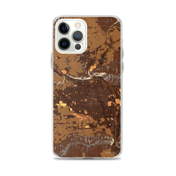 Custom Yakima Washington Map iPhone 12 Pro Max Phone Case in Ember