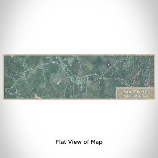 Flat View of Map Custom Yanceyville North Carolina Map Enamel Mug in Afternoon