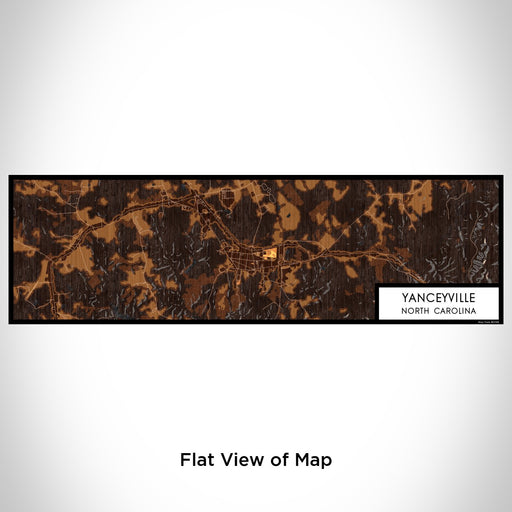 Flat View of Map Custom Yanceyville North Carolina Map Enamel Mug in Ember