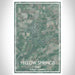 Yellow Springs Ohio Map Print Portrait Orientation in Afternoon Style With Shaded Background