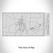 Rendered View of Yellow Springs Ohio Map Engraving on 17oz Stainless Steel Insulated Cola Bottle
