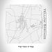 Rendered View of Yellow Springs Ohio Map Engraving on 17oz Stainless Steel Insulated Tumbler in White