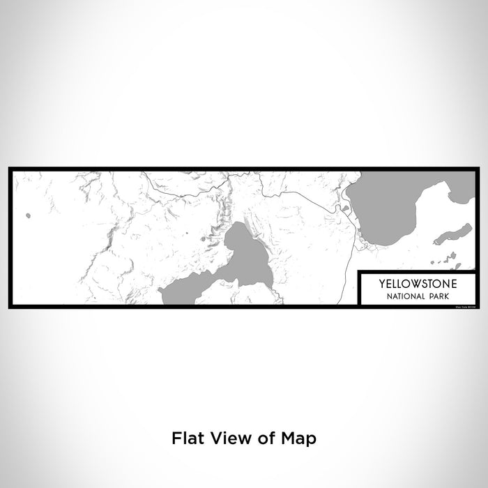 Flat View of Map Custom Yellowstone National Park Map Enamel Mug in Classic