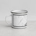 Left View Custom Yellowstone National Park Map Enamel Mug in Classic
