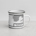 Right View Custom Yellowstone National Park Map Enamel Mug in Classic