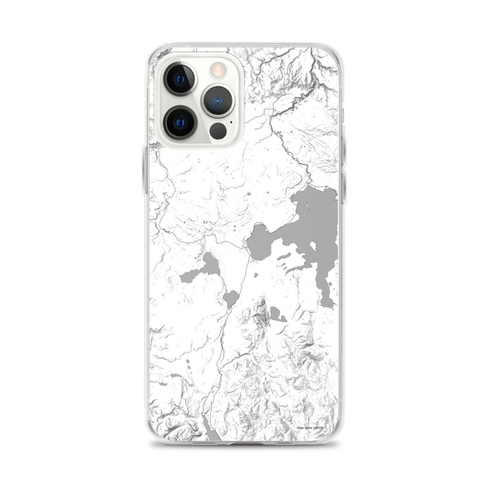 Custom Yellowstone National Park Map iPhone 12 Pro Max Phone Case in Classic