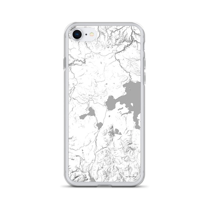 Custom Yellowstone National Park Map iPhone SE Phone Case in Classic