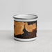 Front View Custom Yellowstone National Park Map Enamel Mug in Ember
