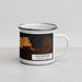 Right View Custom Yellowstone National Park Map Enamel Mug in Ember