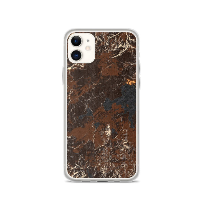 Custom Yellowstone National Park Map Phone Case in Ember