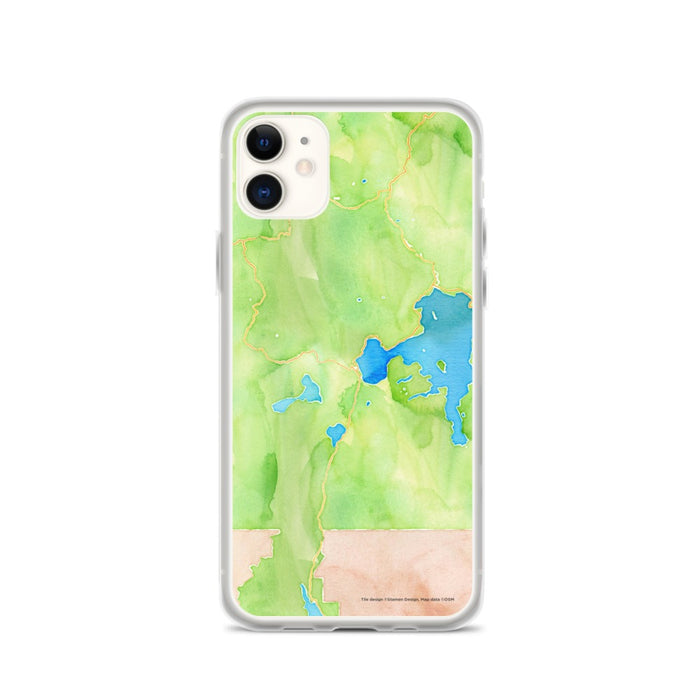 Custom Yellowstone National Park Map Phone Case in Watercolor