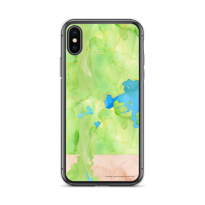 Custom Yellowstone National Park Map Phone Case in Watercolor